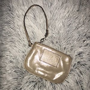 Small Nude Wristlet with Slight Shimmer